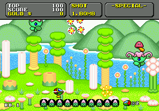 Super Fantasy Zone (Japan) In game screenshot